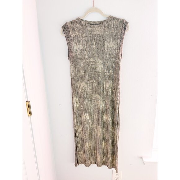 Anthropologie Akemi + Kim Iridescent Midi Dress XSP euc - Picture 1 of 4